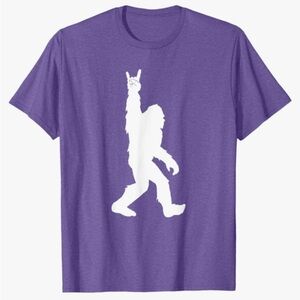Bigfoot Purple Graphic T-Shirt